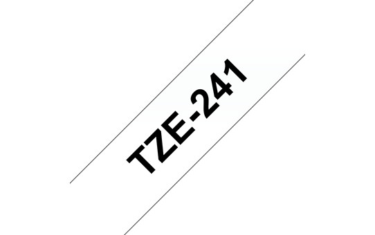 Brother [TZE-241] 18mm schwarz/weiß Schriftband