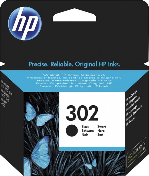 HP 302 [F6U66A] black Tinte