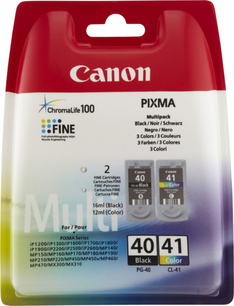 Canon PG-40+CL-41 [0615B043] MultiPack (0615B001+0617B001) black+color Tinte