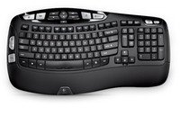 LOGITECH Tastatur K350 [920-004484] Schwarz, Wireless, Unifying
