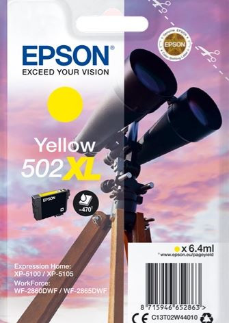 Epson 502XL [C13T02W44010] HC yellow Tinte