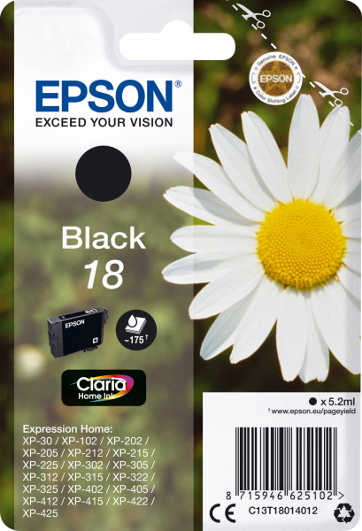 Epson 18 [C13T18014012] schwarz Tinte