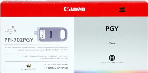 Canon PFI-702PGY [2222B005] HC foto-grau Tinte