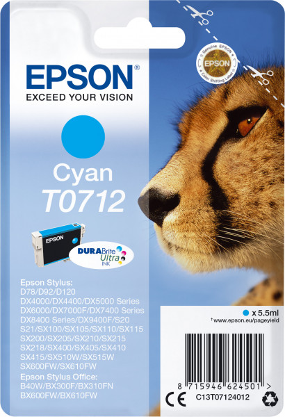 Epson T0712 [C13T07124012] cyan Tinte