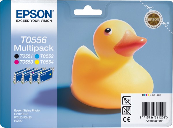 Epson T0556 [C13T05564010] MultiPack (T0551+T0552+T0553+T0554) black+cyan+magenta+yellow Tinte