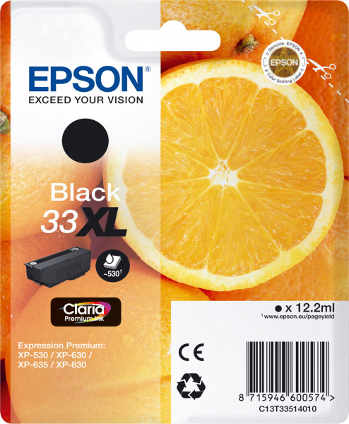 Epson 33XL [C13T33514012] HC schwarz Tinte