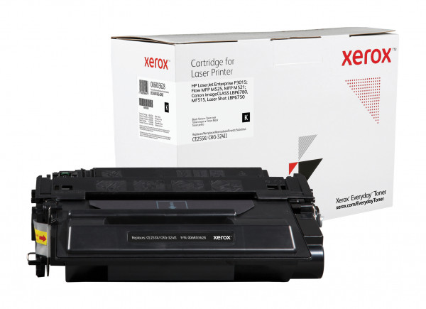 Toner f. HP LaserJet P3015 [w.CE255X] HC Nr.55X black (32)