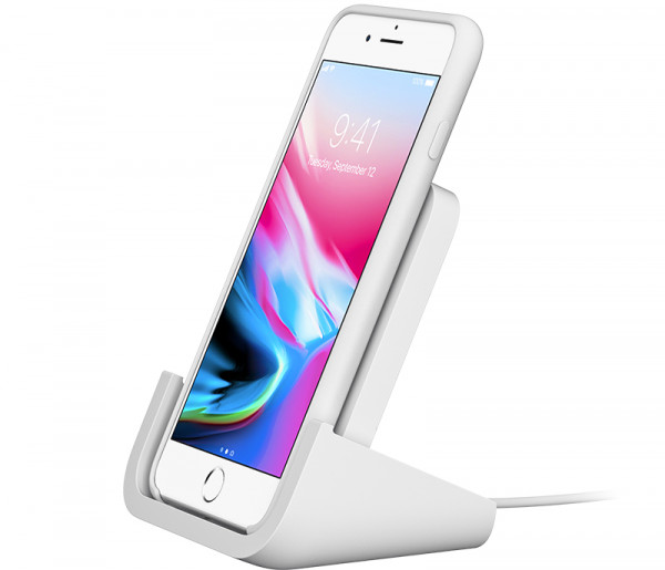 Ladegerät Logitech Powered Apple iPhone [939-001630] wireless EU-Adap 7,5W weiß