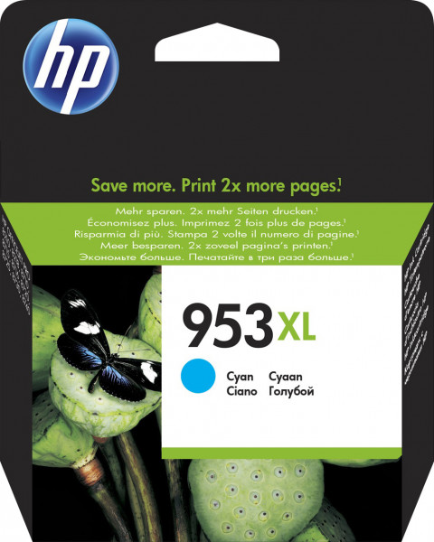 HP 953XL [F6U16A] HC cyan Tinte