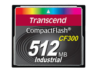 Speicherkarte Transcend CompactFlash Card [TS512MCF300] 512MB 300x UDMA5 Type I SLC Industrie