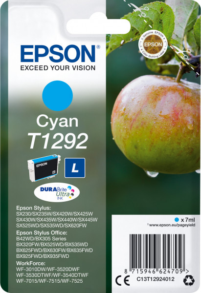 Epson T1292 [C13T12924012] HC cyan Tinte