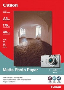 Papier Canon Inkjet [MP-101] [7981A008] A3 170g/m² 40 Blatt Fotopapier matte