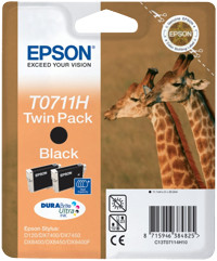 Epson T0711H [C13T07114H10] HC TwinPack (2xT0711) black Tinte