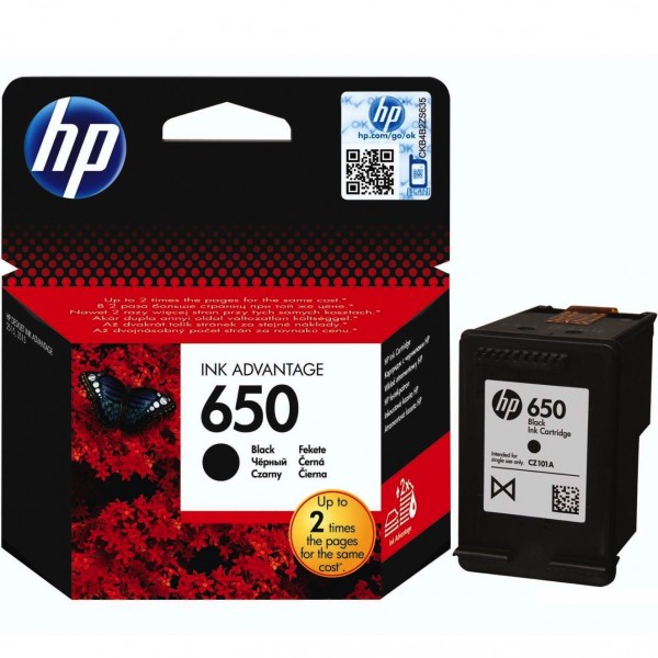 HP 650 [CZ101A] black Tinte