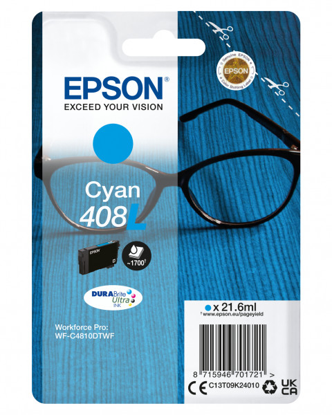 Tinte f. Epson WF-C4310DW [C13T09K24010] HC cyan