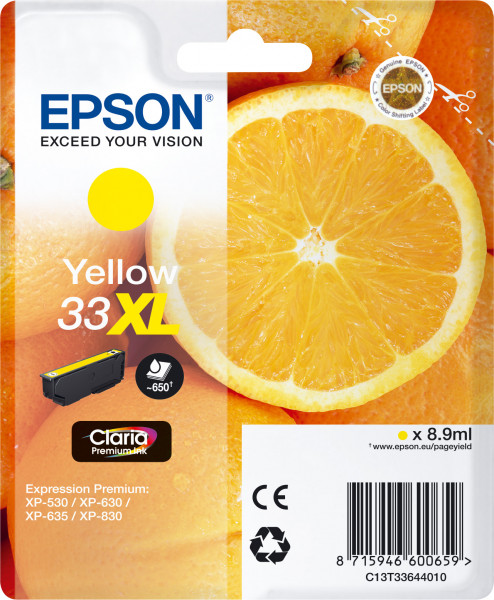 Epson 33XL [C13T33644012] HC gelb Tinte